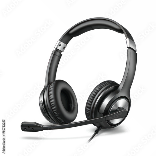 High quality over-ear gaming headset with microphone for clear stereo audio.