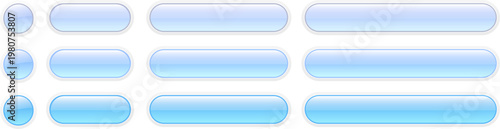 Buttons blue isolated, webs...