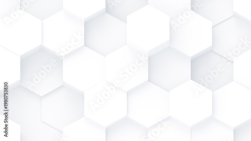 White background with hexagon pattern, minimalist abstract business background with hexagons, bright wallpaper with honeycomb pattern.