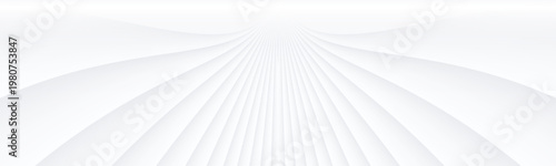 White abstract background, 3D white symmetrical stripes, elegant wavy stripe ...