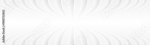 White abstract background, 3D white symmetrical stripes, elegant wavy stripe ...