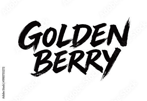 Tableau sur toile GOLDEN BERRY Handwriting