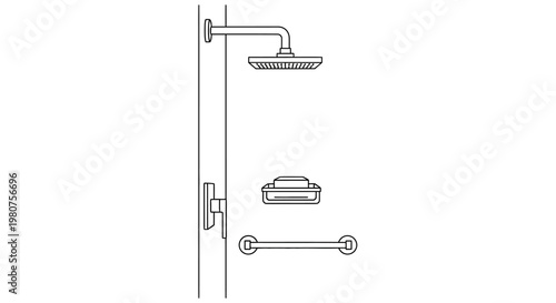 Door hardware lock set components.