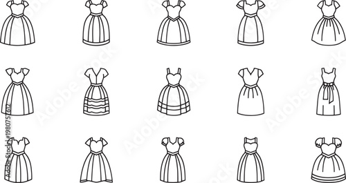 Black and white of stylized women in long dresses with detailed hair fashion minimalist