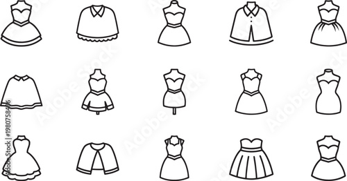 Set of twelve 3 d rendered mannequin heads in various poses and styles 3d mannequin head white background