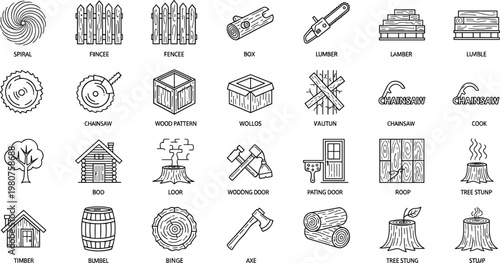 wood, lumber, forestry, timber, logs, chainsaw, fence, cabin, carpentry, materials,