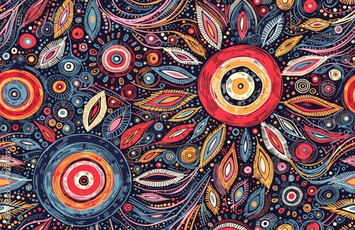 Colorful abstract circles. High quality photo