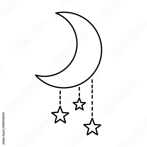 三日月と星の飾り_1