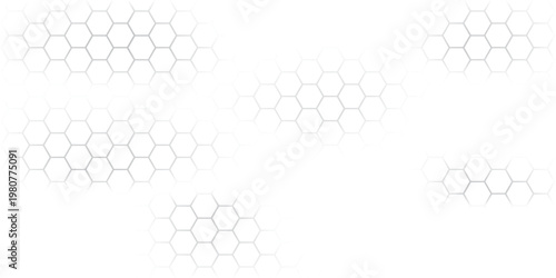 Abstract background of hexagons pattern and chemical engineering, genetic research, molecular structure. Vector illustration for innovation technology concept