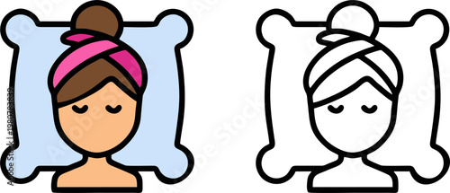 Woman Relaxing Sleep Rest Pillow