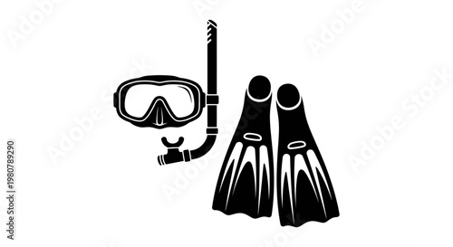 Snorkeling gear for ocean exploration.