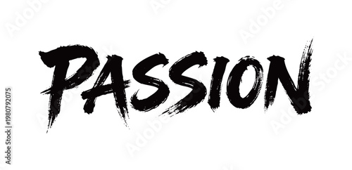 Schilderij op canvas PASSION Handwriting