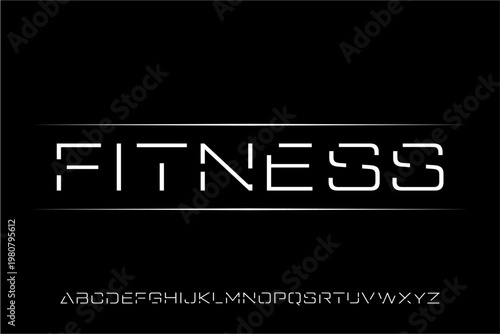 Fitness Motivation Concept with Alphabet.