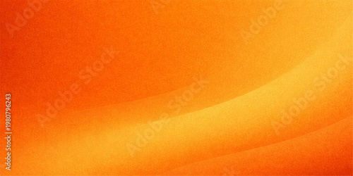 An abstract orange and yellow gradient background features a textured wave design with gold curves and light vector lines for a modern artistic backdrop