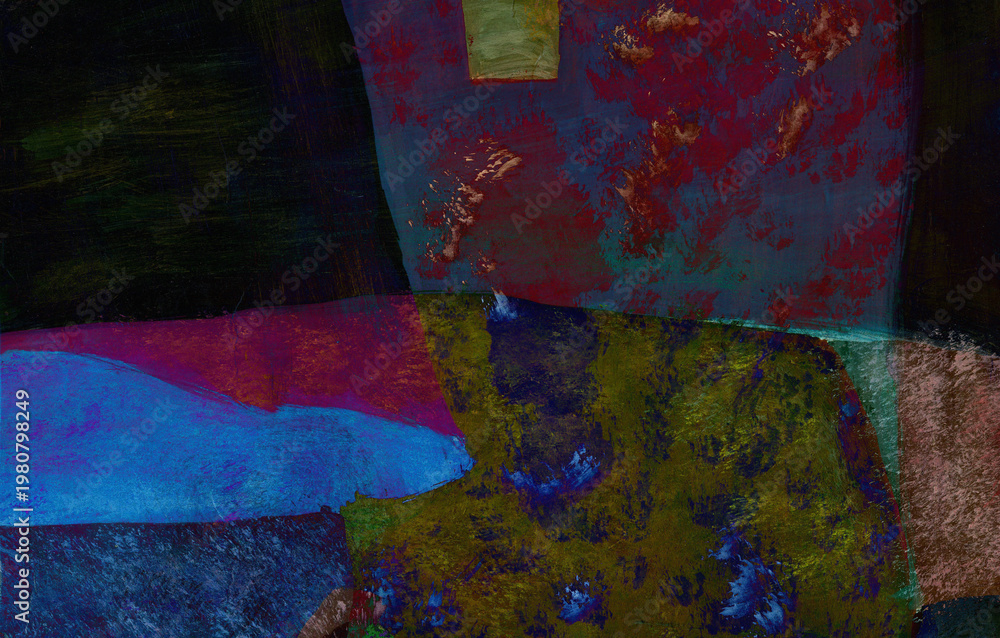 Naklejka premium Expression of painting color and brushstroke. Abstract illustration for background with space for your text