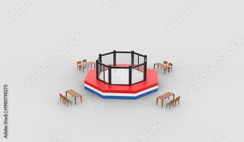 Octagon MMA cage