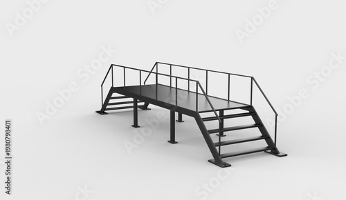 crossover stairway platform