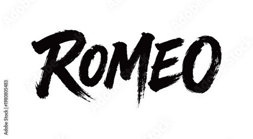 Quadro su tela ROMEO Handwriting