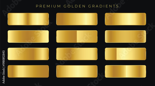 gold bars collection vector