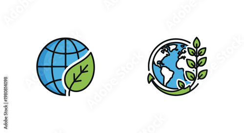 Biomass Plant Line art vector simple minimal shapes illustration