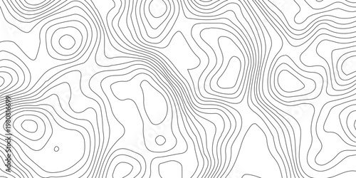 Abstract topography contour map background design, Modern design with White topographic wavy pattern design, Geographic mountain terrain. The topo contour map with terrain.