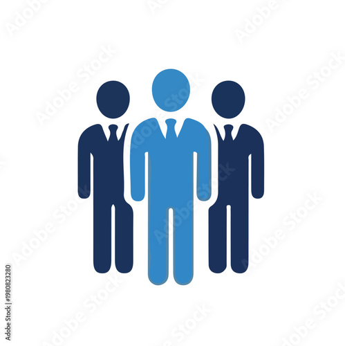 Group, Team, Single man icon. People icon. User profile symbol. Person symbol. Businessman