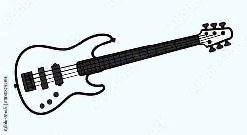 Electric Bass Guitar Instrument Music.