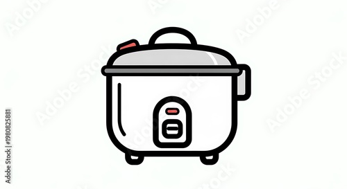 Simple rice cooker illustration.