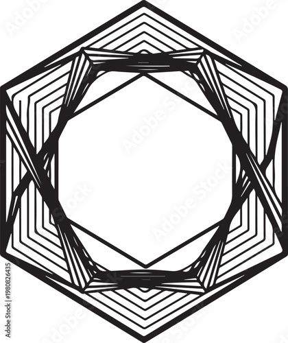 Hexagon Frame SVG Bundle
