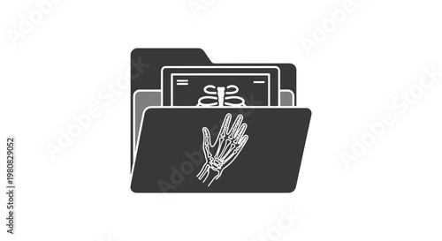 Digital Radiography System abstract color pattern illustration