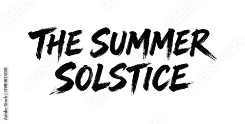 THE SUMMER SOLSTICE Handwriting