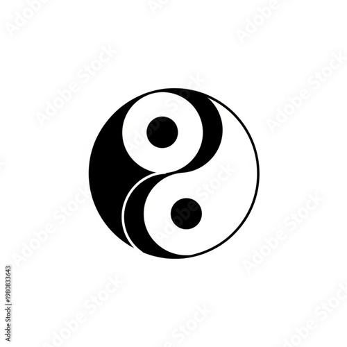 Yin and Yang Symbol - Harmony and Balance in Taoism.