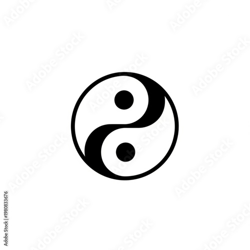 Yin and Yang Symbol - Harmony and Balance in Taoism.