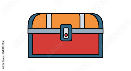 Equipment chest Line art creative abstract design illustration