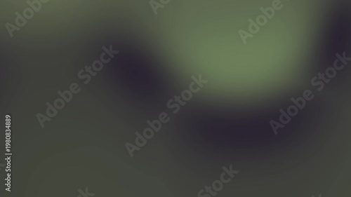 Abstract blurred green and black background with soft gradients