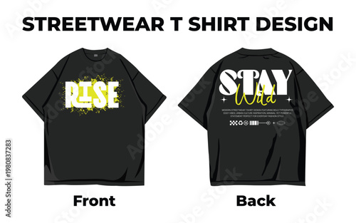 Urban Vibes Typography Graphic Streetwear Tee