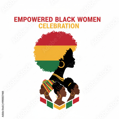 Empowered Black Women Celebration Illustration