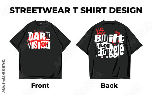 Urban Vibes Typography Graphic Streetwear Tee