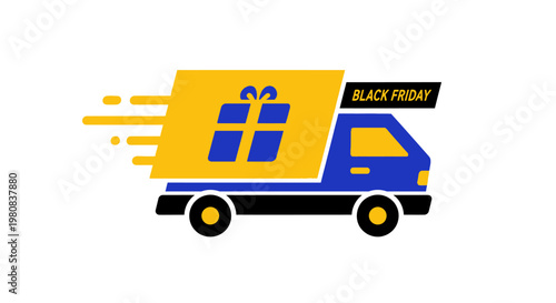 A speedy delivery truck on Black Friday