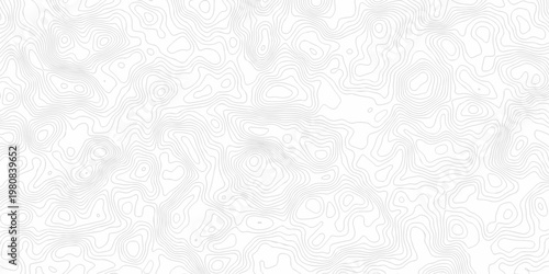 Black and white lines seamless Topographic map patterns, topography line map. Vintage outdoors style. The stylized height of the topographic map contour in lines and contours isolated on transparent.