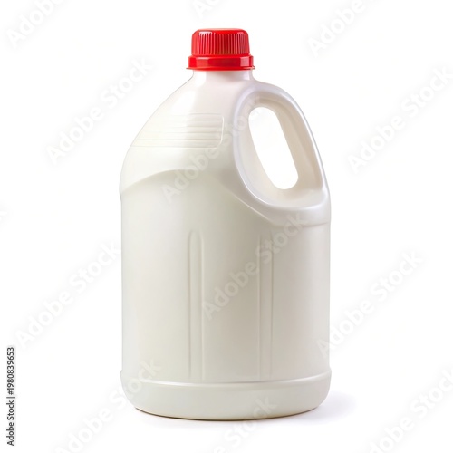 milk bottle isolated on white