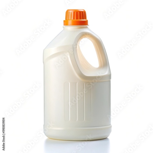milk bottle isolated on white