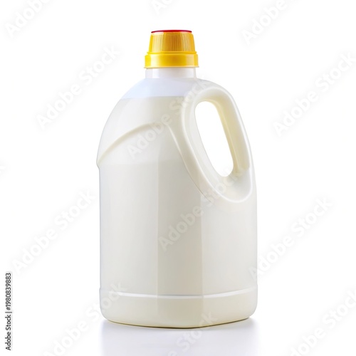 milk bottle isolated on white