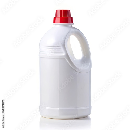 milk bottle isolated on white