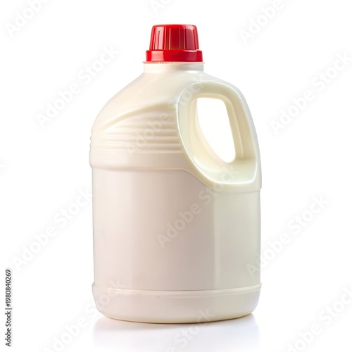 milk bottle isolated on white