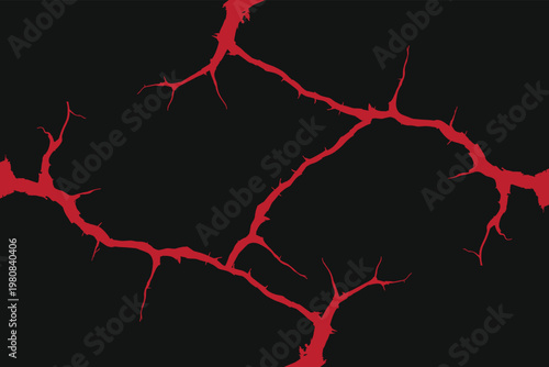 Dark cracked surface with dramatic fissure texture for horror game design, apocalyptic poster art, grunge editorial layouts, and intense creative projects