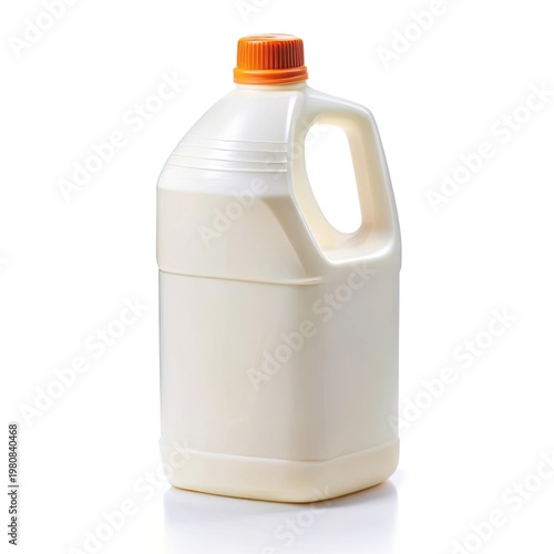 milk bottle isolated on white