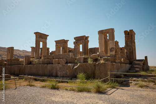 Ruins of ancient persia city Persepolis in Iran