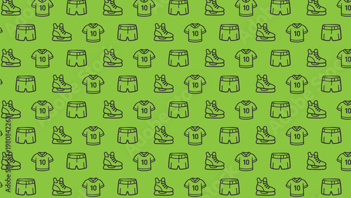 Hockey doodle vector pattern design