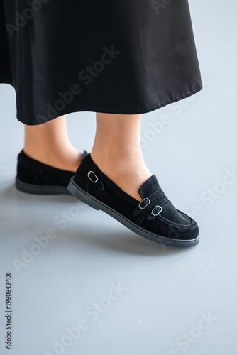 Wallpaper Mural Contemporary Black Suede Loafers Designed For Stylish And Ecofriendly Daily Commuting Wear Torontodigital.ca